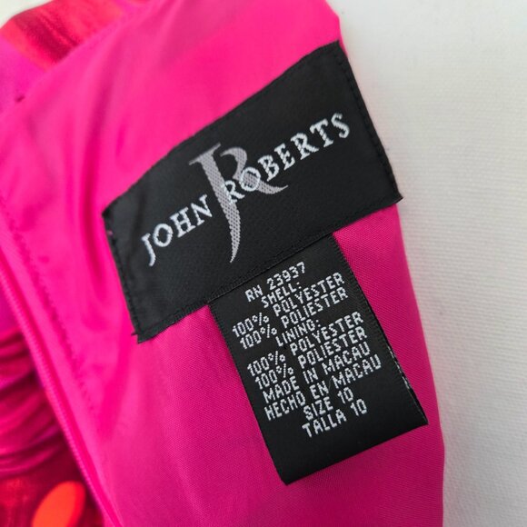 VINTAGE JOHN ROBERTS DRESS SIZE 10 - Picture 8 of 8